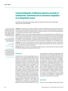 Leucoencefalopatía multifocal progresiva asociada al natalizumab