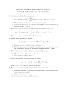Estabilidad Absoluta de Métodos Lineales Multipaso Relación 4