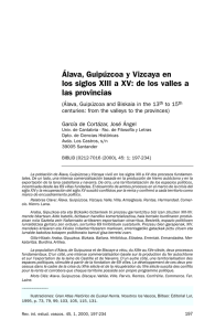 Álava, Guipúzcoa y Vizcaya en los siglos XIII a XV: de los valles a