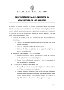 suspension total obligatoria
