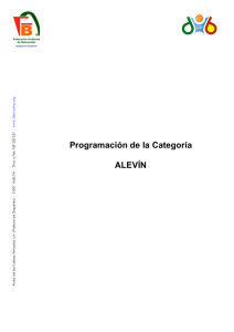 Programación de la Categoría ALEVÍN