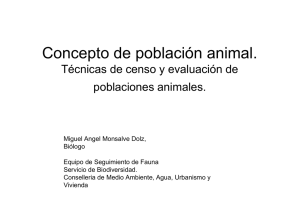Concepto de población animal.