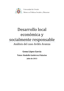 Desarrollo local económica y socialmente responsable. Análisis del