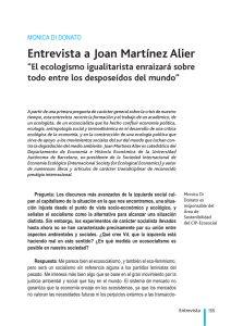Entrevista a Joan Martínez Alier
