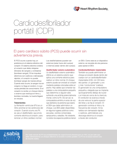 Cardiodesfibrilador portatil