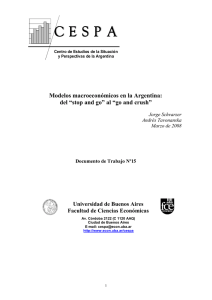 Modelos macroeconómicos en la Argentina: del “stop and go” al “go