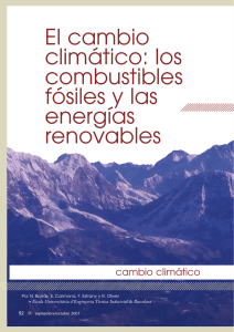 El cambio climático: los combustibles fósiles y las energías renovables