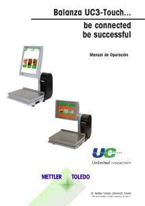 Balanza UC3-Touch... be connected be successful