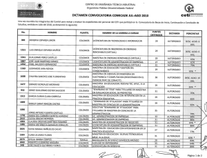 dictamen convocatoria comicade jul—ago 2010