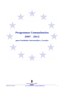 programas comunitarios 2007-2013 - Diputación Provincial de Almería