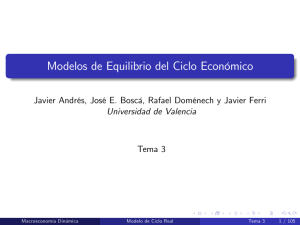 Modelos de Equilibrio del Ciclo Económico