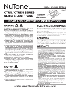 read and save these instructions qtrn / qtren series ultra