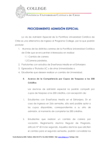 COLLEGE - Pontificia Universidad Católica de Chile