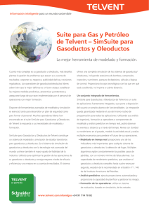 Suite para Gas y Petróleo de Telvent – SimSuite para Gasoductos y
