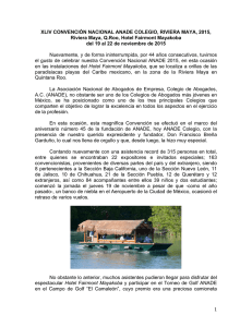 Reseña de la XLIV Convención Nacional ANADE Colegio 2015