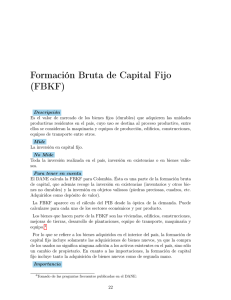 Formación Bruta de Capital Fijo (FBKF)