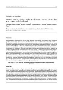 Infecciones bacterianas del tracto reproductivo masculino y su papel