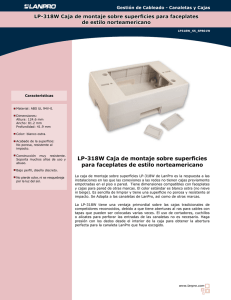 LP-318W Caja de montaje sobre superficies para