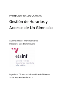 Gestión de Horarios y Accesos de Un Gimnasio