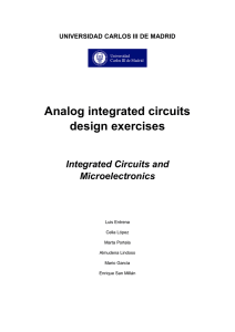 Analog integrated circuits design exercises - OCW