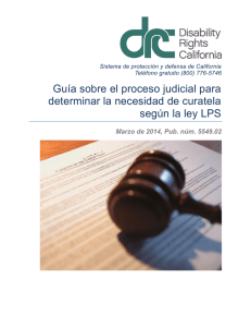 Guía sobre el proceso judicial para determinar la necesidad de