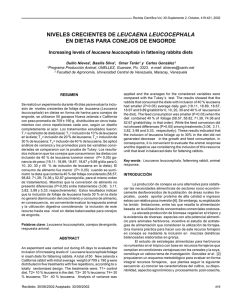 niveles crecientes de leucaena leucocephala en dietas para