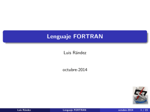 (local) del lenguaje FORTRAN