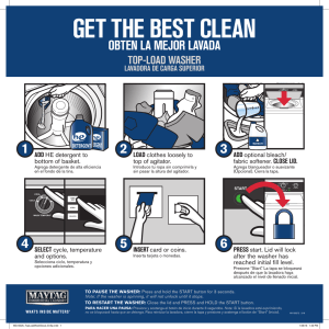 get the best clean - Maytag Commercial Laundry