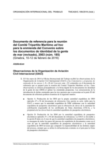 Documento de referencia para la reunión del Comité Tripartito