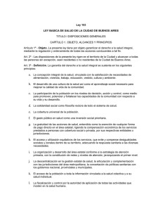 Ley 153 LEY BASICA DE SALUD DE LA CIUDAD DE BUENOS