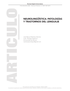 neurolingüística: patologías y trastornos del lenguaje