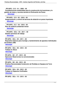 Prácticas Recomendadas - Instituto Argentino del Petroleo y del Gas