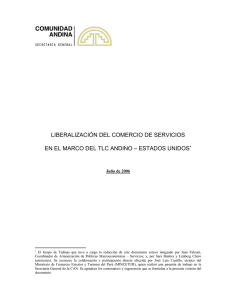 liberalización del comercio de servicios en el marco del tlc andino