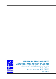 manual de procedimientos analiticos para aguas y efluentes
