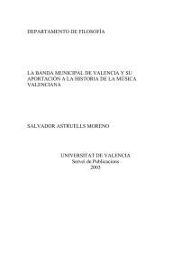 departamento de filosofía la banda municipal de valencia