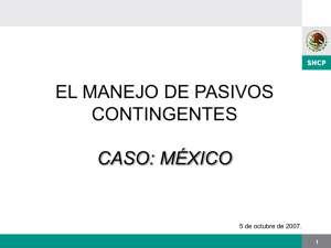 El manejo de los pasivos contingentes. Caso: México.