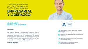 capacidad empresarial y liderazgo