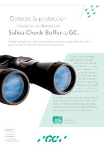 Detecte la protección Saliva-Check Buffer de GC.