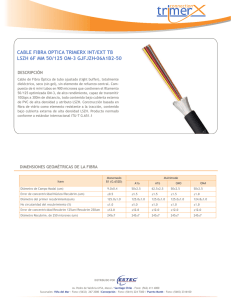 cable fibra optica trimerx int/ext tb lszh 6f mm 50/125 om-3