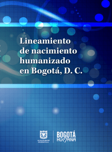 Lineamiento de nacimiento humanizado en Bogotá, D. C.