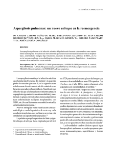 Aspergilosis pulmonar: un nuevo enfoque en la reemergencia