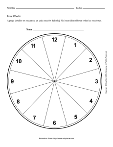 Nombre Fecha Reloj (Clock) Agrega detalles en secuencia en cada