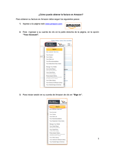 Cómo puedo obtener la factura en Amazon?