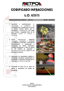 CODIFICADO INFRACCIONES L.O. 4/2015