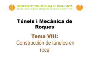 Construcción de túneles en roca - Universitat Politècnica de Catalunya