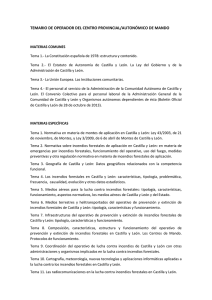 temario de operador del centro provincial/autonómico de mando