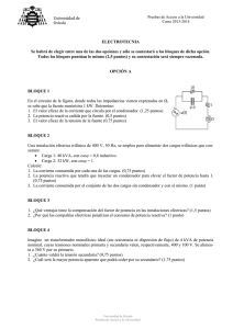 Examen Selectividad Asturias Electrotecnia 2014 julio