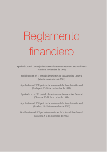 Reglamento financiero