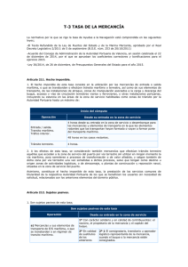 t-3 tasa de la mercancía - Autoridad Portuaria de Valencia