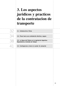 3. Los aspectos juridicos y practicos de la contratacion de transporte